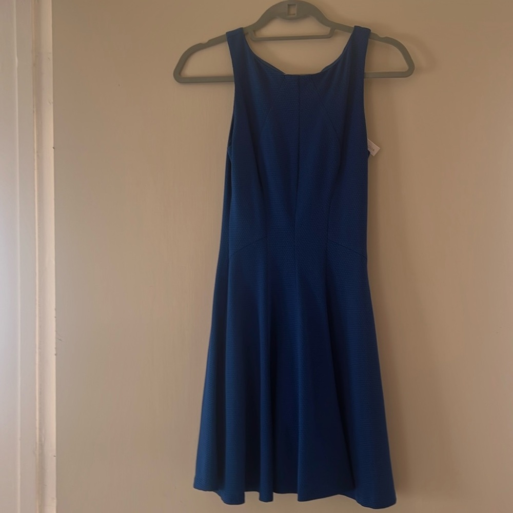 AQUA BRIGHT NAVY BLUE COCKTAIL DRESS